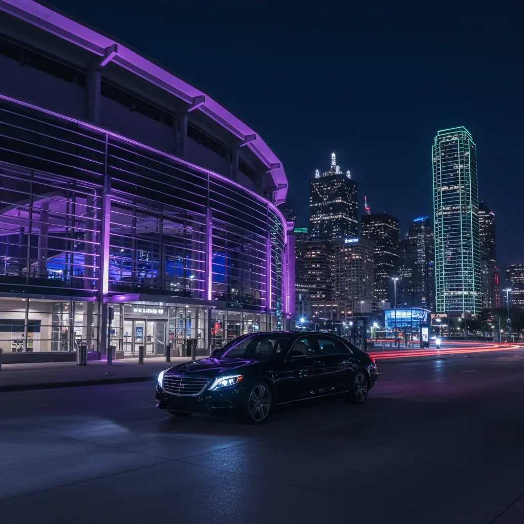 Black Swan chauffeur transportation for Mavericks Basketball